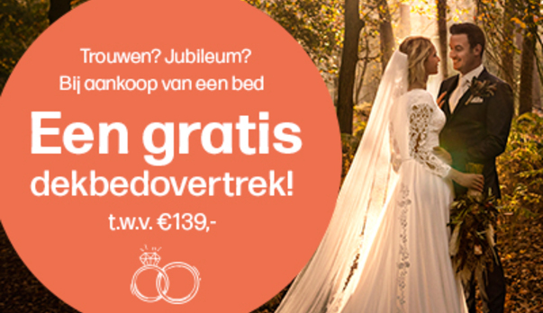 Actie gratis dekbedovertrek!